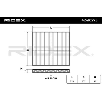 Filter, Innenraumluft RIDEX 424I0275 424I0275 - foto 2