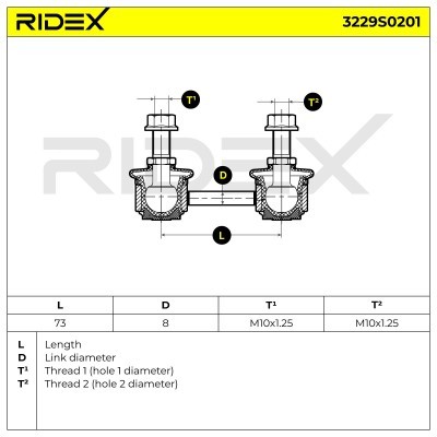 Stabilisator Stange RIDEX 3229S0201 3229S0201 - foto 7