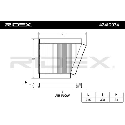 Filter, Innenraumluft RIDEX 424I0034 424I0034 - foto 3