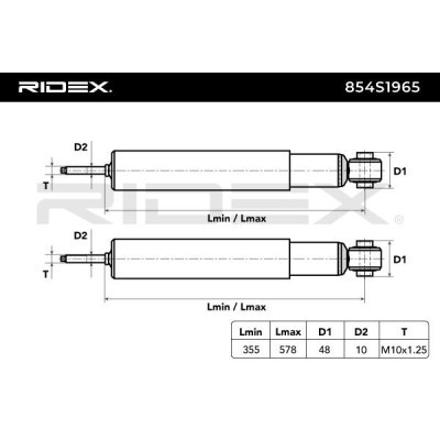Stoßdämpfer RIDEX 854S1965 854S1965 - foto 5