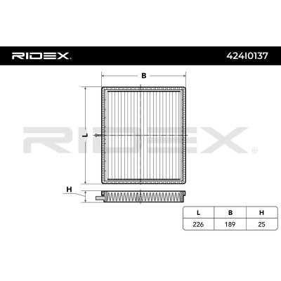 Filter, Innenraumluft RIDEX 424I0137 424I0137 - foto 3