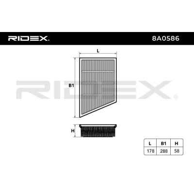 Luftfilter RIDEX 8A0586 8A0586 - foto 6