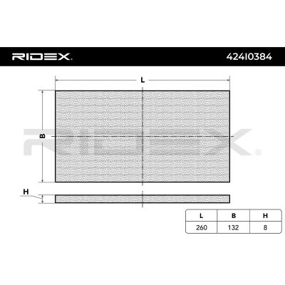 Filter, Innenraumluft RIDEX 424I0384 424I0384 - foto 3