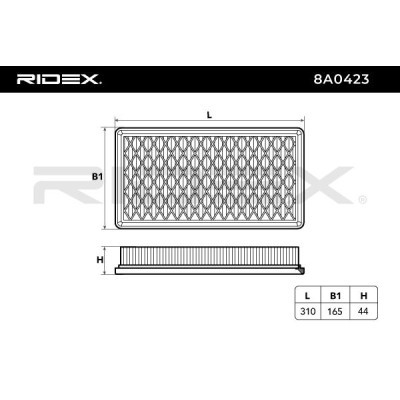 Luftfilter RIDEX 8A0423 8A0423 - foto 6