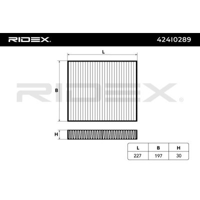 Filter, Innenraumluft RIDEX 424I0289 424I0289 - foto 6