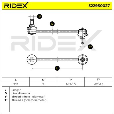 Stabilisator Stange RIDEX 3229S0027 3229S0027 - foto 8