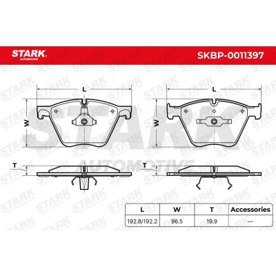 Bremsbeläge Satz Stark SKBP-0011397 SKBP-0011397 - foto 5