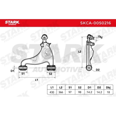 Querlenker Stark SKCA-0050216 SKCA-0050216 - foto 4