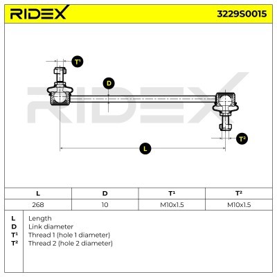 Stabilisator Stange RIDEX 3229S0015 3229S0015 - foto 4