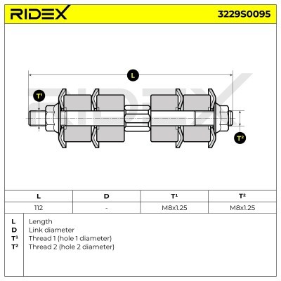Stabilisator Stange RIDEX 3229S0095 3229S0095 - foto 6