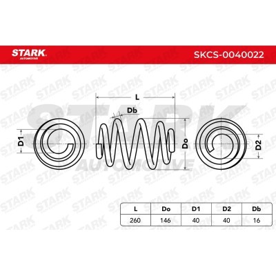 Fahrwerksfeder Stark SKCS-0040022 SKCS-0040022 - foto 6