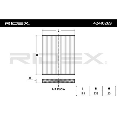 Filter, Innenraumluft RIDEX 424I0269 424I0269 - foto 6