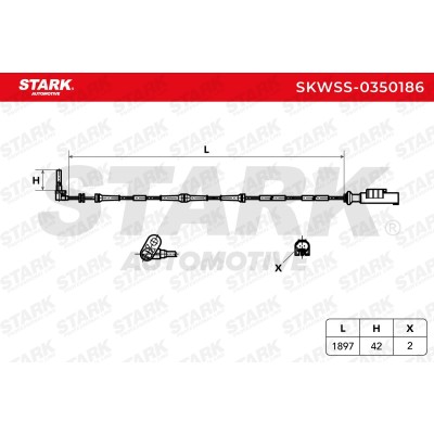 ABS Sensor Stark SKWSS-0350186 SKWSS-0350186 - foto 5
