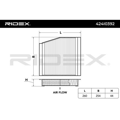 Filter, Innenraumluft RIDEX 424I0392 424I0392 - foto 6