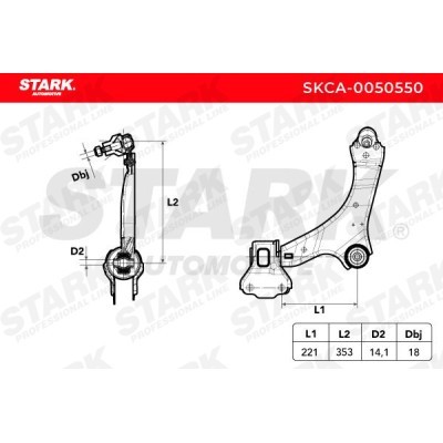 Querlenker Stark SKCA-0050550 SKCA-0050550 - foto 4