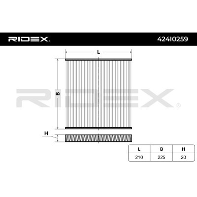 Filter, Innenraumluft RIDEX 424I0259 424I0259 - foto 4
