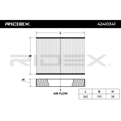 Filter, Innenraumluft RIDEX 424I0341 424I0341 - foto 4