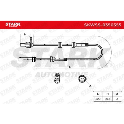 ABS Sensor Stark SKWSS-0350355 SKWSS-0350355 - foto 6