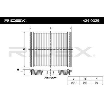 Filter, Innenraumluft RIDEX 424I0029 424I0029 - foto 3
