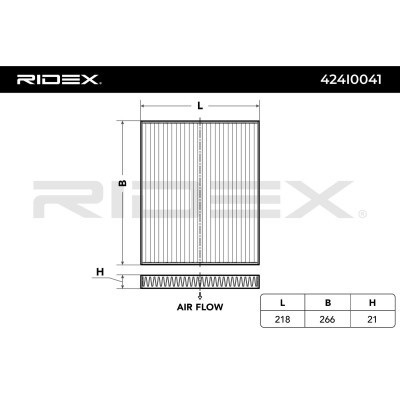 Filter, Innenraumluft RIDEX 424I0041 424I0041 - foto 4