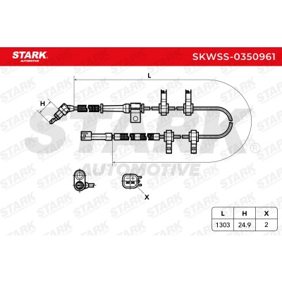 ABS Sensor Stark SKWSS-0350961 SKWSS-0350961 - foto 6