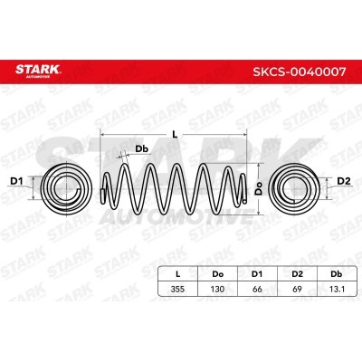 Fahrwerksfeder Stark SKCS-0040007 SKCS-0040007 - foto 5