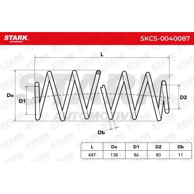 Fahrwerksfeder Stark SKCS-0040087 SKCS-0040087 - foto 6