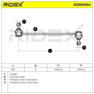 Stabilisator Stange RIDEX 3229S0104 3229S0104 - foto 3