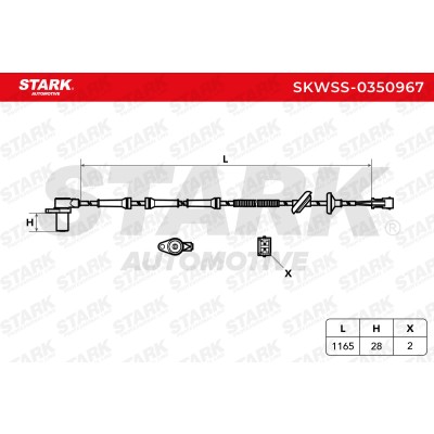 ABS Sensor Stark SKWSS-0350967 SKWSS-0350967 - foto 6