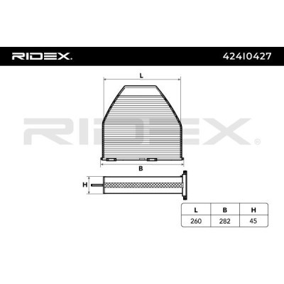 Filter, Innenraumluft RIDEX 424I0427 424I0427 - foto 6