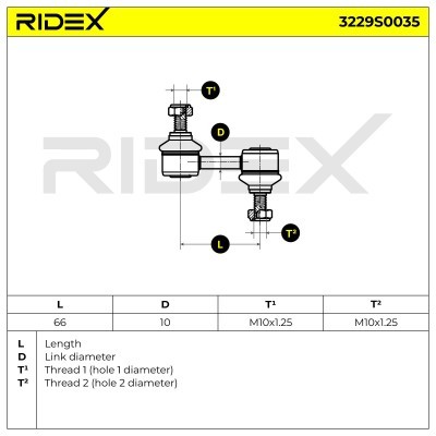 Stabilisator Stange RIDEX 3229S0035 3229S0035 - foto 5