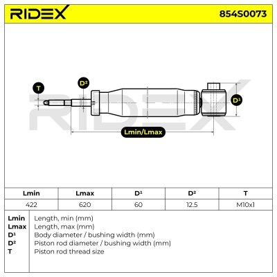 Stoßdämpfer RIDEX 854S0073 854S0073 - foto 10