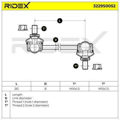 Stabilisator Stange RIDEX 3229S0052 3229S0052 - foto 6