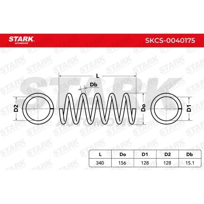 Fahrwerksfeder Stark SKCS-0040175 SKCS-0040175 - foto 3