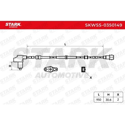 ABS Sensor Stark SKWSS-0350149 SKWSS-0350149 - foto 5