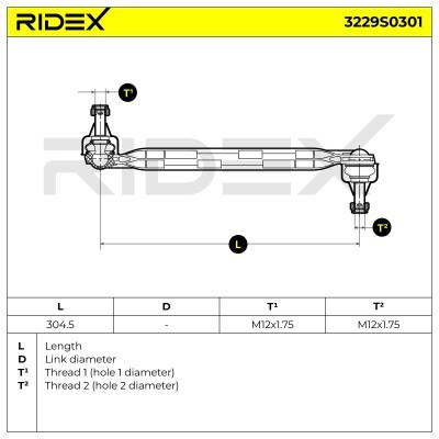 Stabilisator Stange RIDEX 3229S0301 3229S0301 - foto 3
