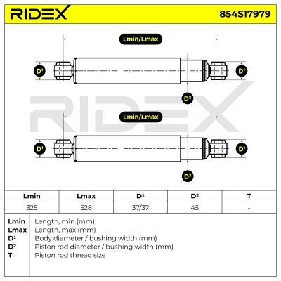 Stoßdämpfer RIDEX 854S17979 854S17979 - foto 8