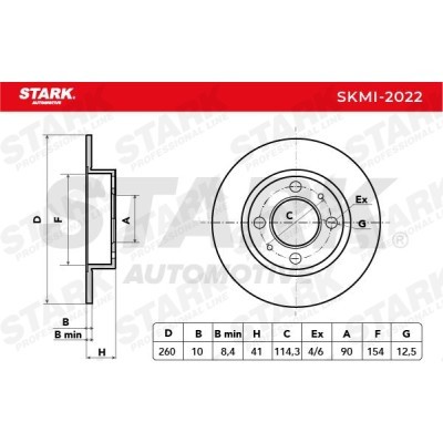 Bremsscheibe Stark SKMI-2022 SKMI-2022 - foto 5