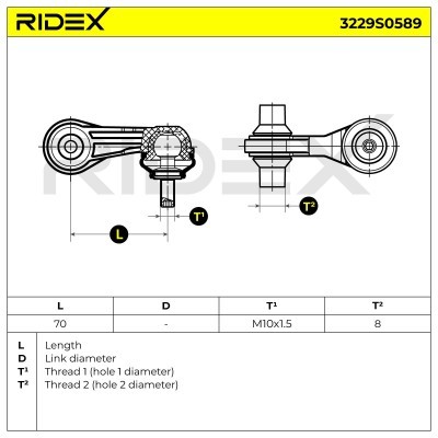 Stabilisator Stange RIDEX 3229S0589 3229S0589 - foto 6