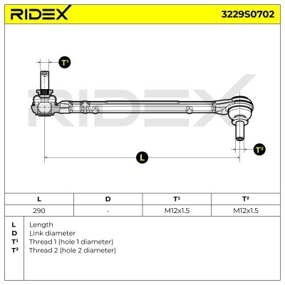 Stabilisator Stange RIDEX 3229S0702 3229S0702 - foto 5