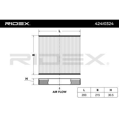 Filter, Innenraumluft RIDEX 424I0324 424I0324 - foto 4