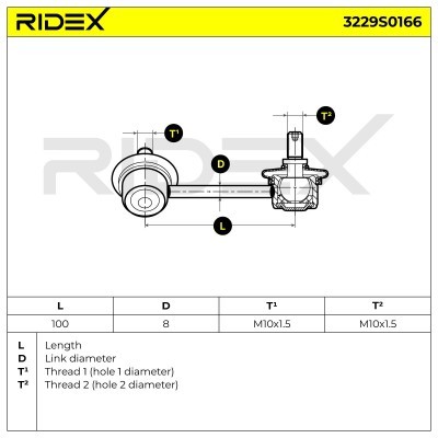 Stabilisator Stange RIDEX 3229S0166 3229S0166 - foto 7