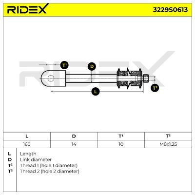 Stabilisator Stange RIDEX 3229S0613 3229S0613 - foto 5