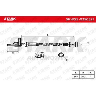 ABS Sensor Stark SKWSS-0350521 SKWSS-0350521 - foto 6