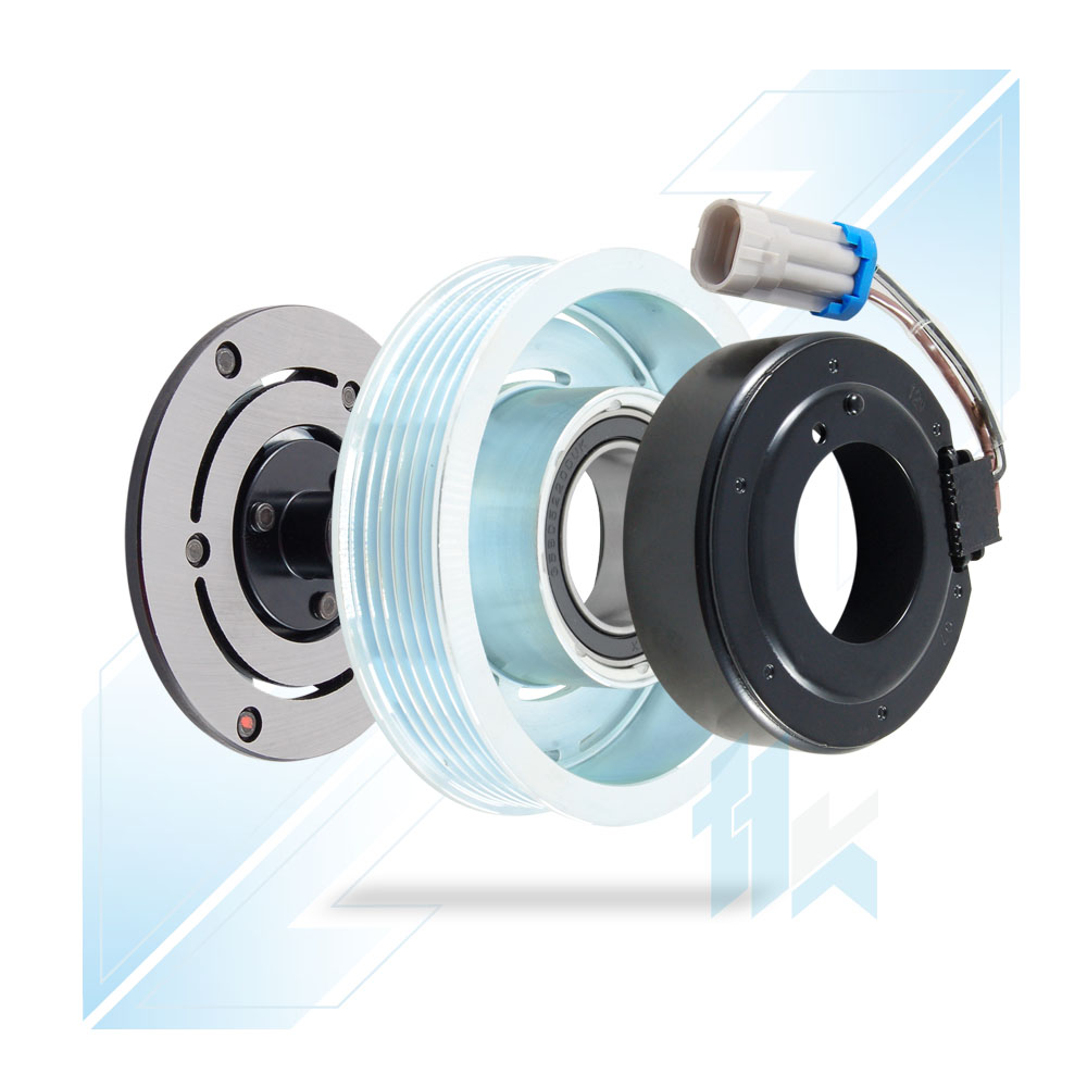 Klimakompressor Magnetkupplung (12V) SANDEN 6V10 6PK (PV6) Ø114/Ø110 Opel 112S6V0600 - foto 2