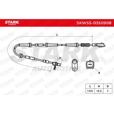 ABS Sensor Stark SKWSS-0350908 SKWSS-0350908 - foto 6