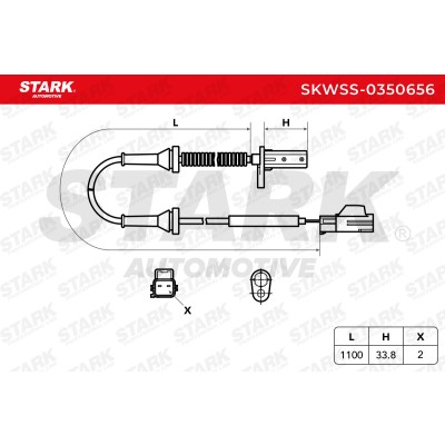 ABS Sensor Stark SKWSS-0350656 SKWSS-0350656 - foto 6
