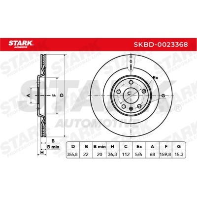 Bremsscheibe Stark SKBD-0023368 SKBD-0023368 - foto 3