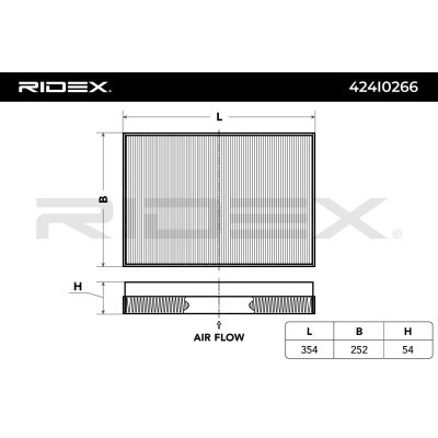 Filter, Innenraumluft RIDEX 424I0266 424I0266 - foto 4