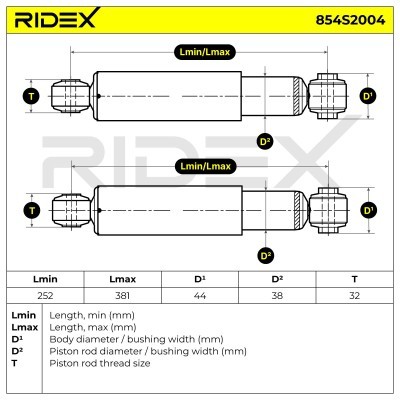 Stoßdämpfer RIDEX 854S2004 854S2004 - foto 4